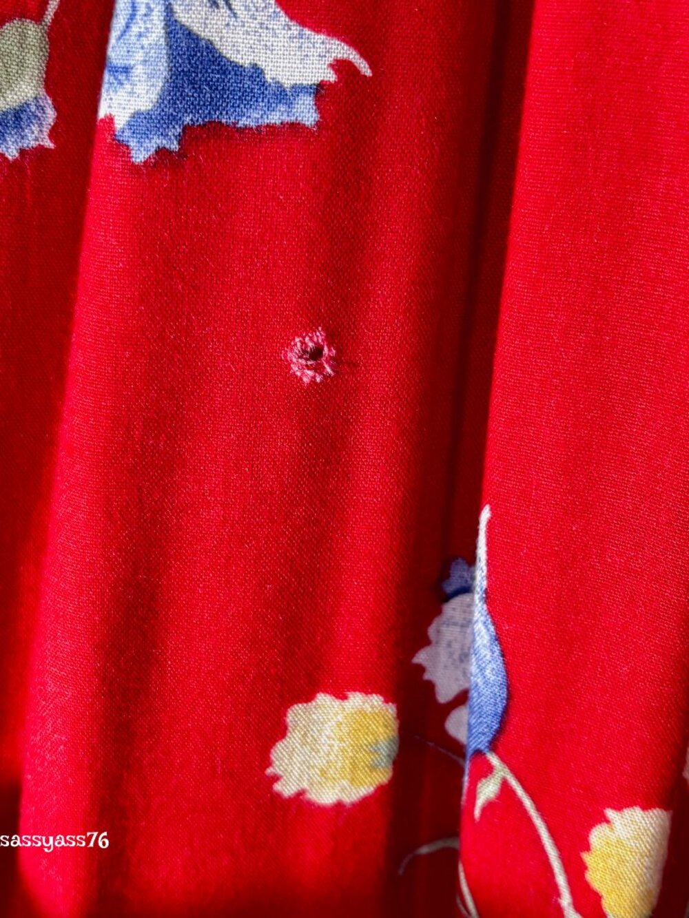 ▪️VTG▪️STONEBRIDGE▪️1990's Red Floral Pleated Bohemian Maxi Skirt - Picture 5 of 7
